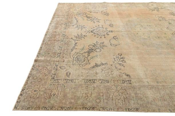 9' 6 x 12' 6 Hand Knotted Ultra Vintage Persian Wool Rug