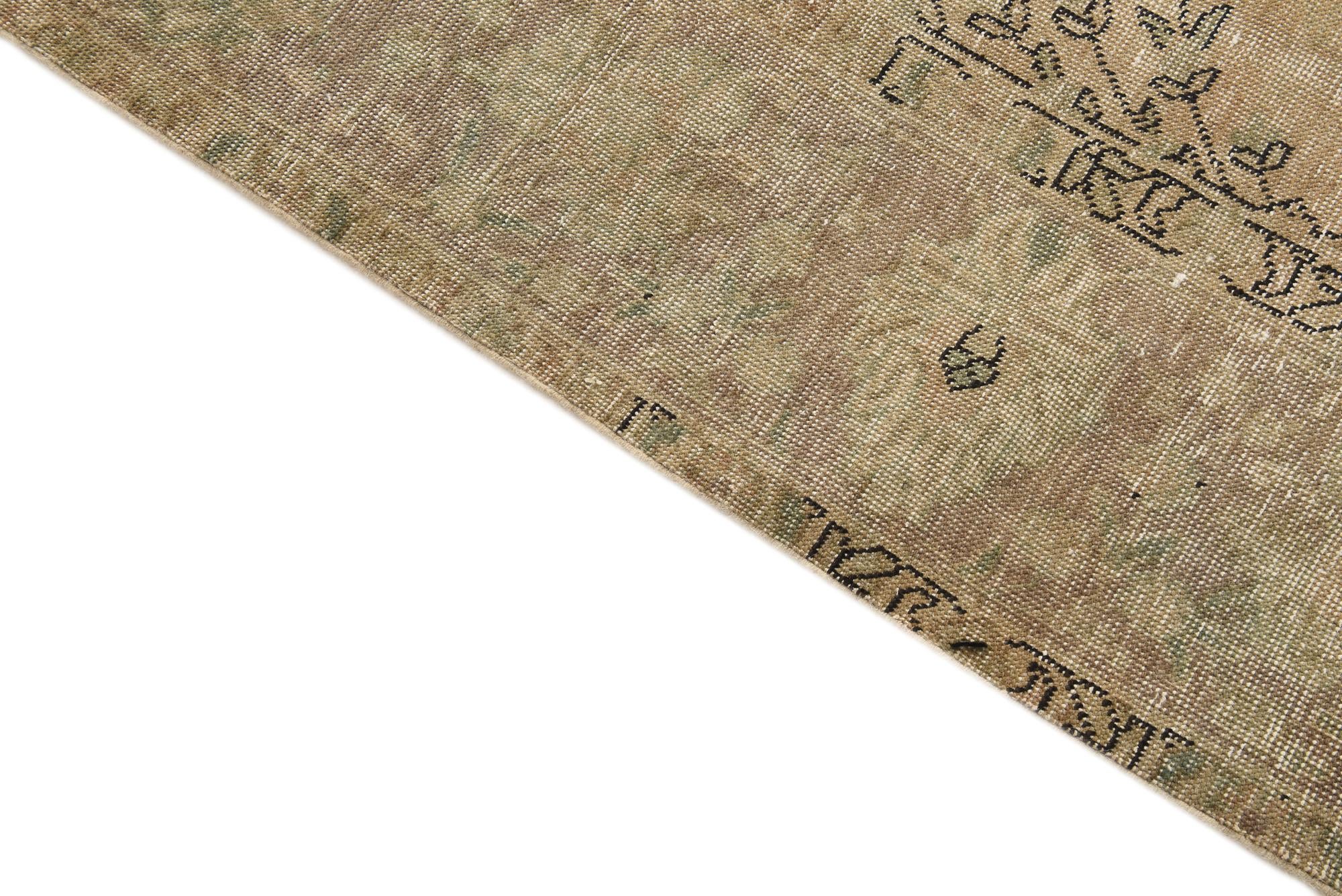 9' 6 x 12' 6 Hand Knotted Ultra Vintage Persian Wool Rug