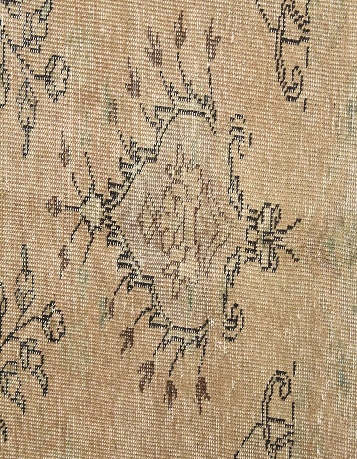 Detail image of 9' 6 x 12' 6  Hand Knotted Ultra Vintage Persian Wool Rug