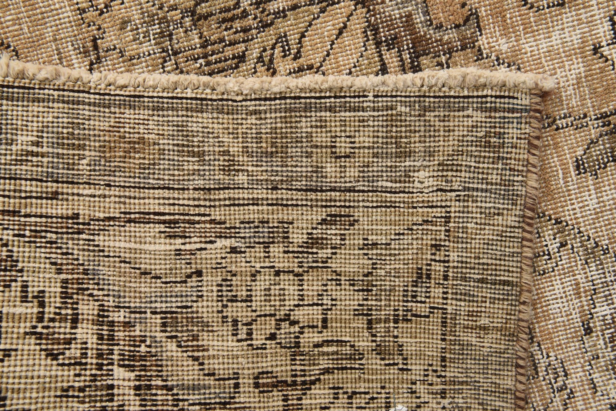 9' 8 x 12' 6 Hand Knotted Ultra Vintage Persian Wool Rug
