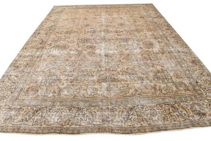 Detailansicht von 295cm x 380cm Handgeknüpft Ultra Vintage Persisch Wolle Teppich