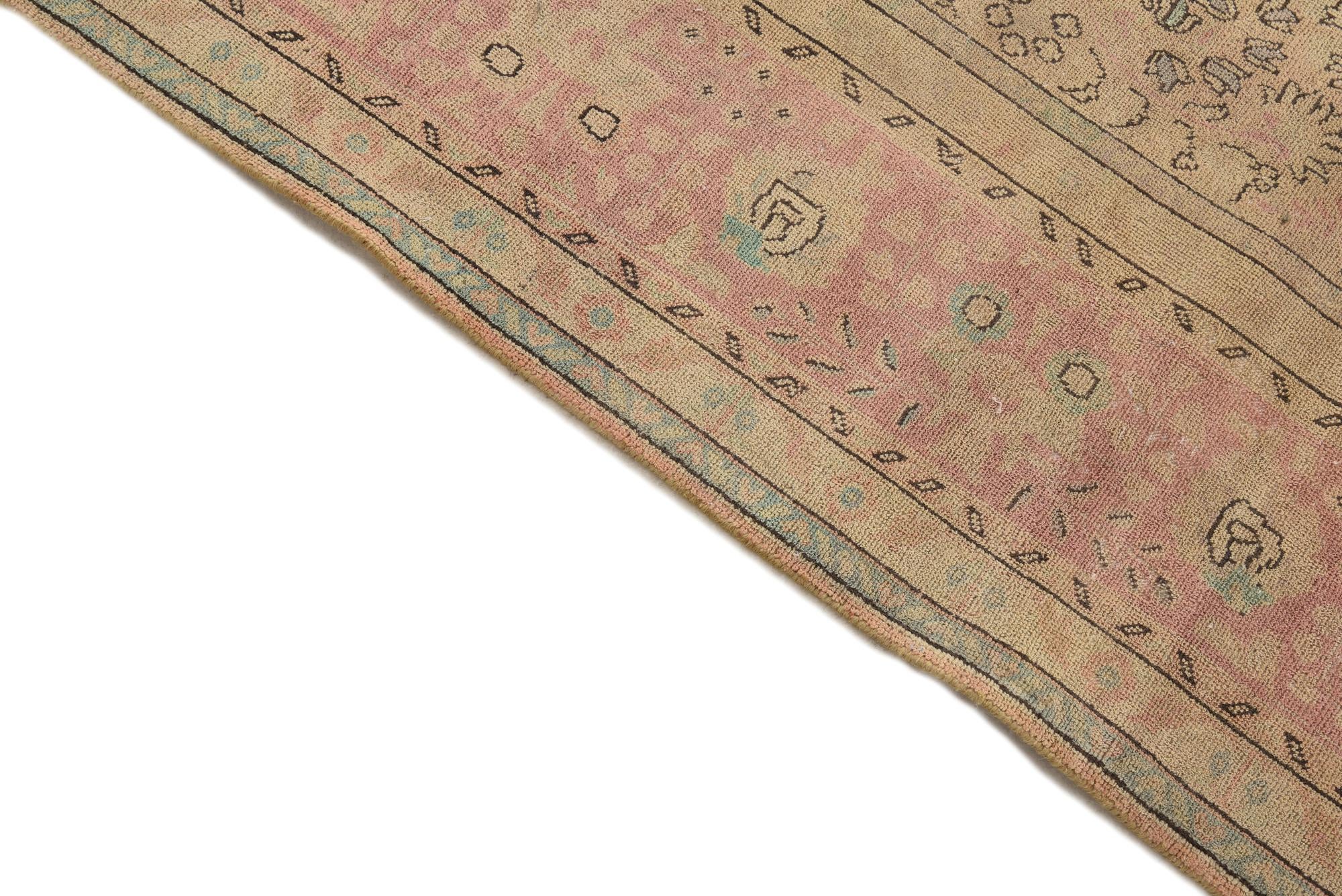9' 4 x 12' 4 Hand Knotted Ultra Vintage Persian Wool Rug