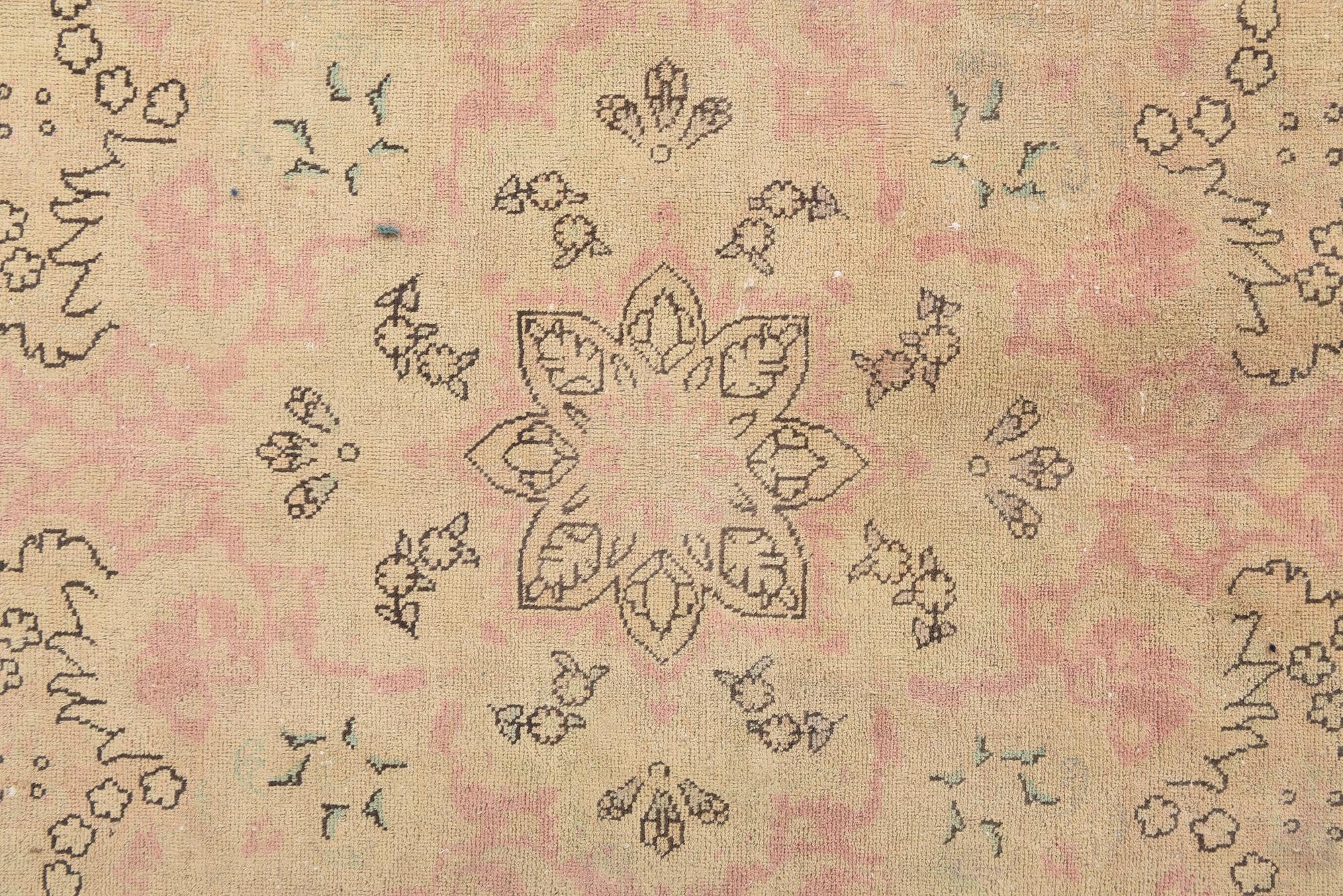 9' 4 x 12' 4 Hand Knotted Ultra Vintage Persian Wool Rug