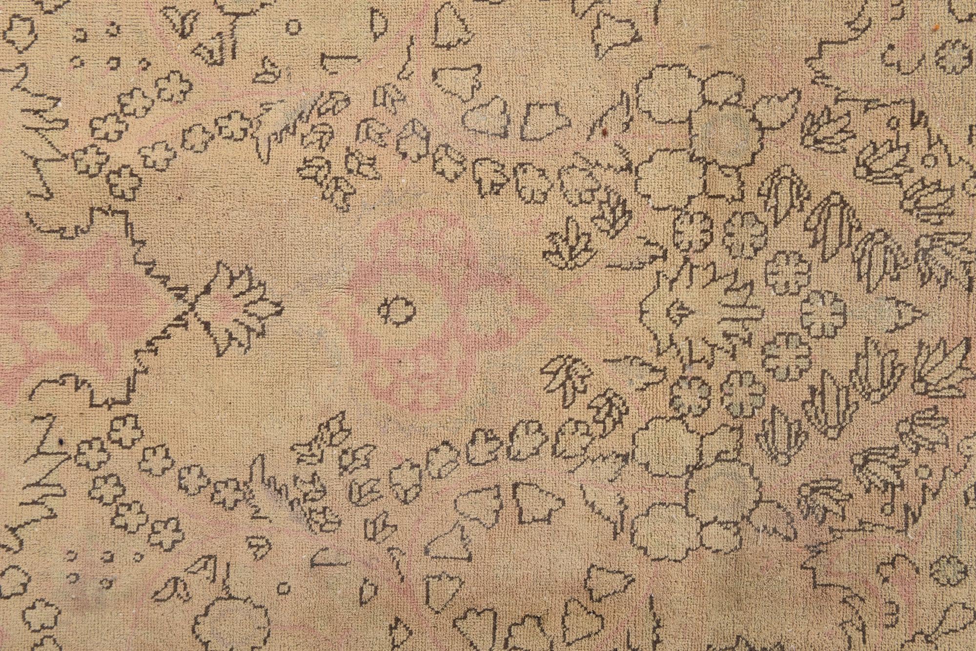 9' 4 x 12' 4 Hand Knotted Ultra Vintage Persian Wool Rug