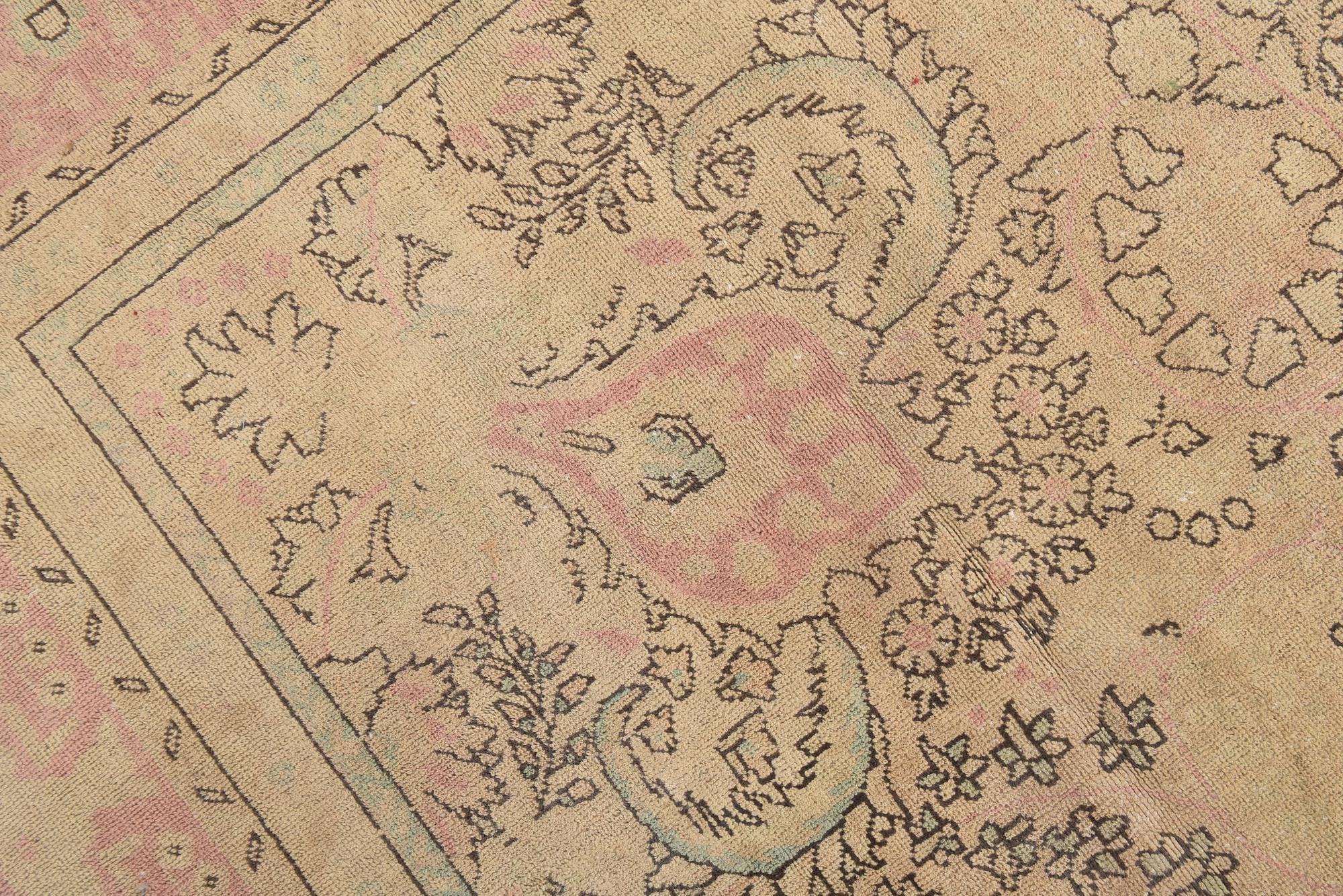 9' 4 x 12' 4 Hand Knotted Ultra Vintage Persian Wool Rug