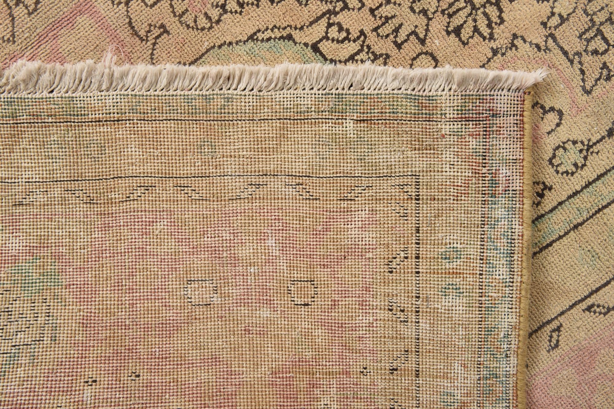 9' 4 x 12' 4 Hand Knotted Ultra Vintage Persian Wool Rug