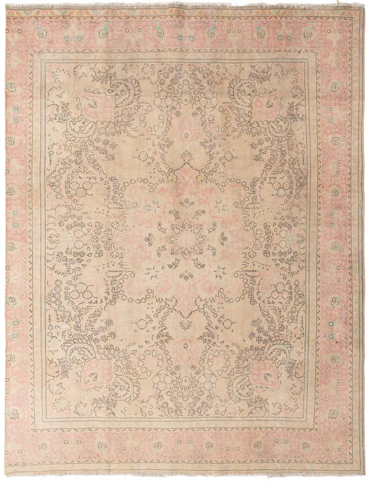 Detail image of 9' 4 x 12' 4 Hand Knotted Ultra Vintage Persian Wool Rug