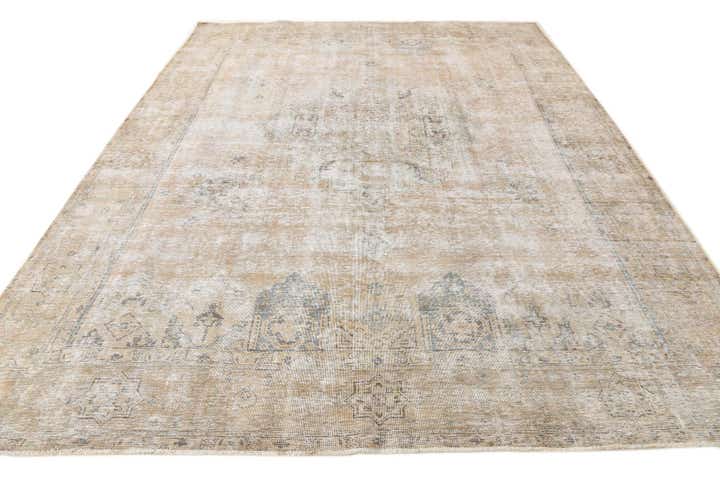 10' x 12' 8 Hand Knotted Ultra Vintage Persian Wool Rug