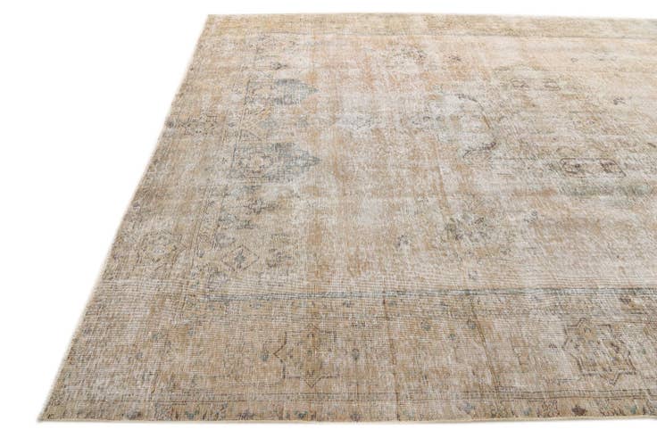 Detail image of 10' x 12' 8 Hand Knotted Ultra Vintage Persian Wool Rug