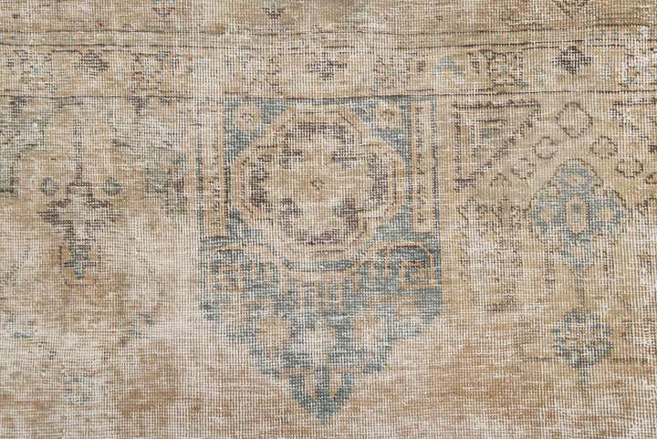 10' x 12' 8 Hand Knotted Ultra Vintage Persian Wool Rug