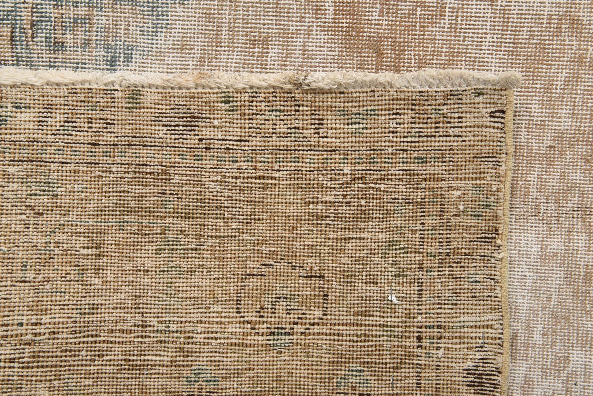 10' x 12' 8 Hand Knotted Ultra Vintage Persian Wool Rug
