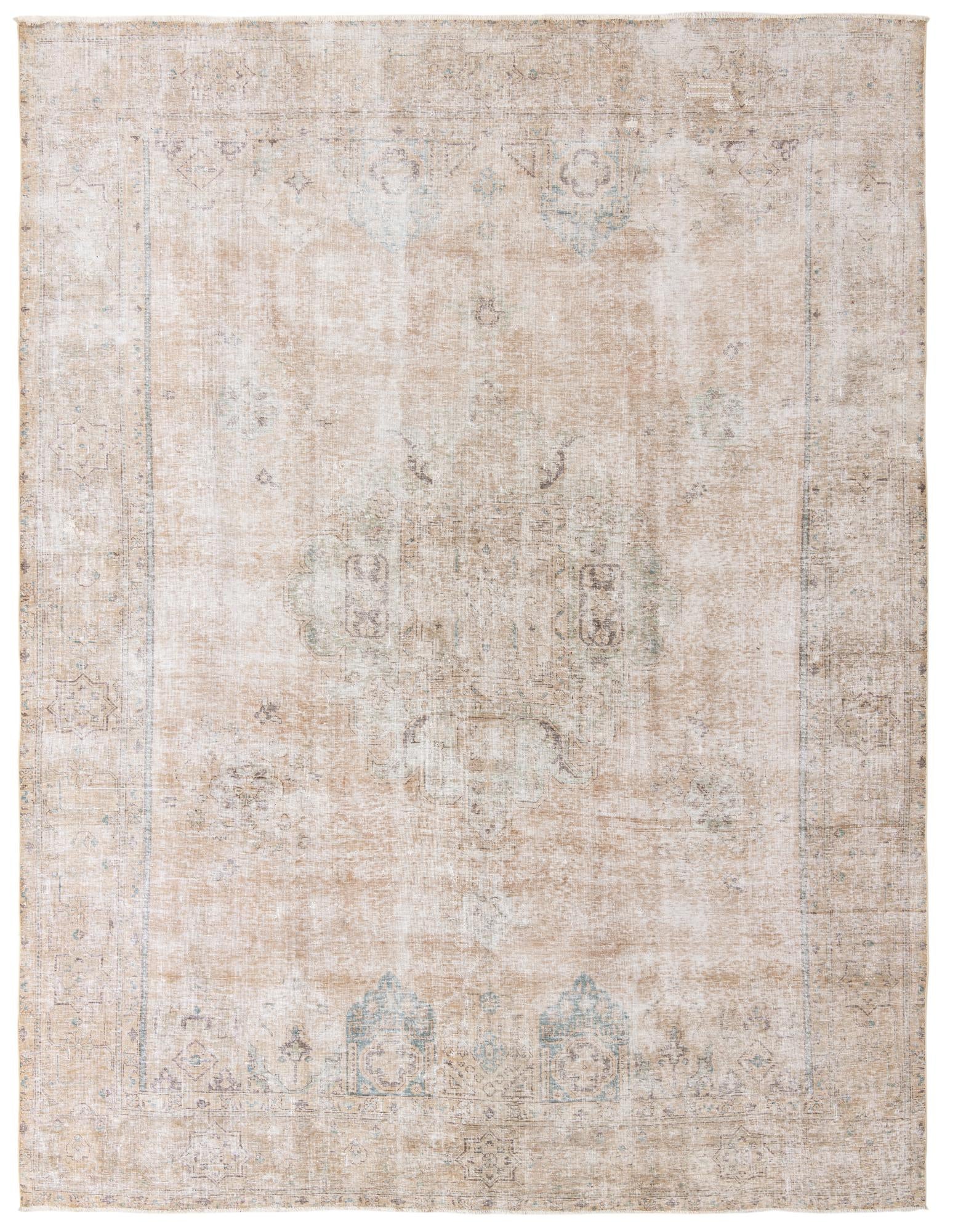 10' x 12' 8 Hand Knotted Ultra Vintage Persian Wool Rug