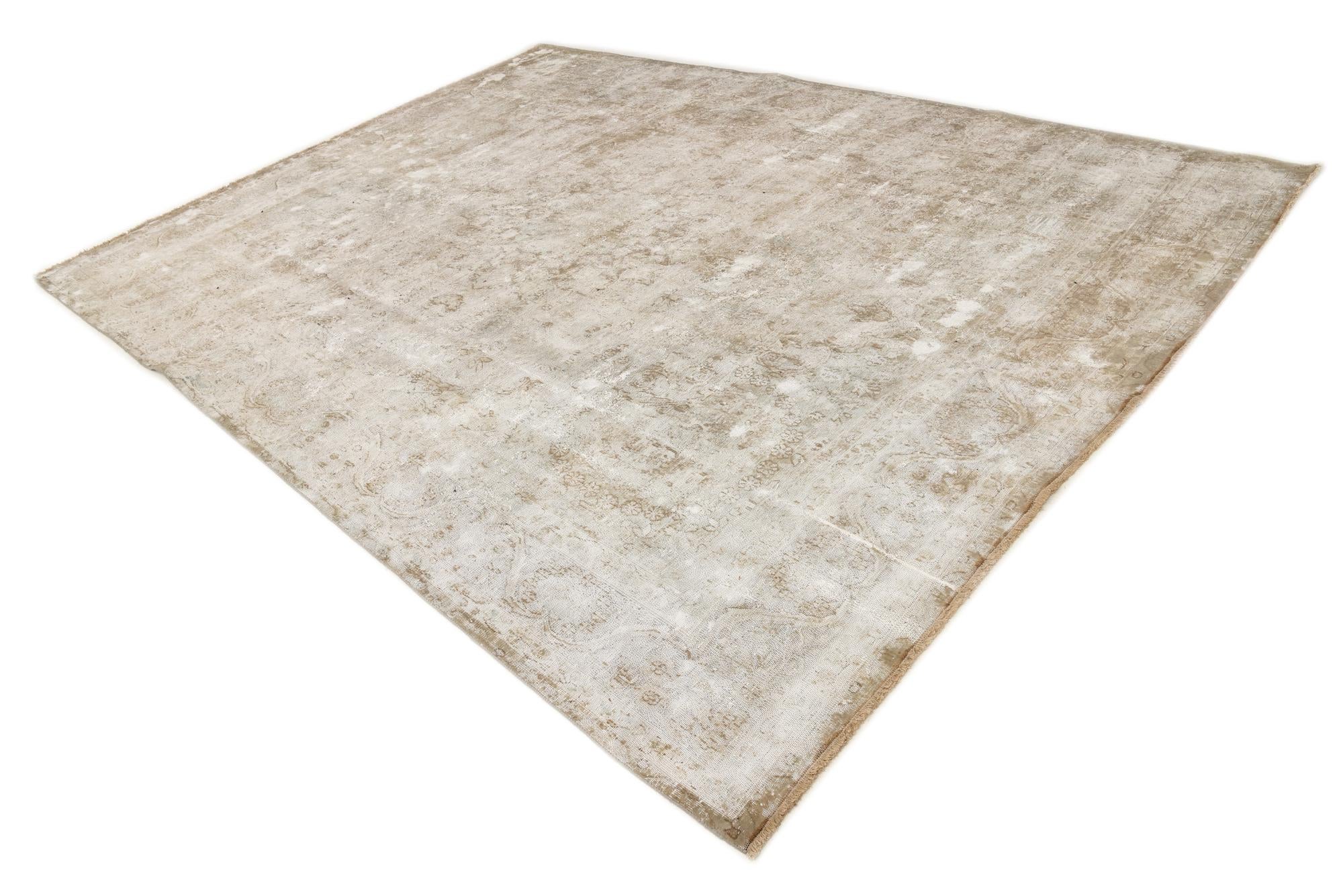 9' 6 x 12' 9 Hand Knotted Ultra Vintage Persian Wool Rug