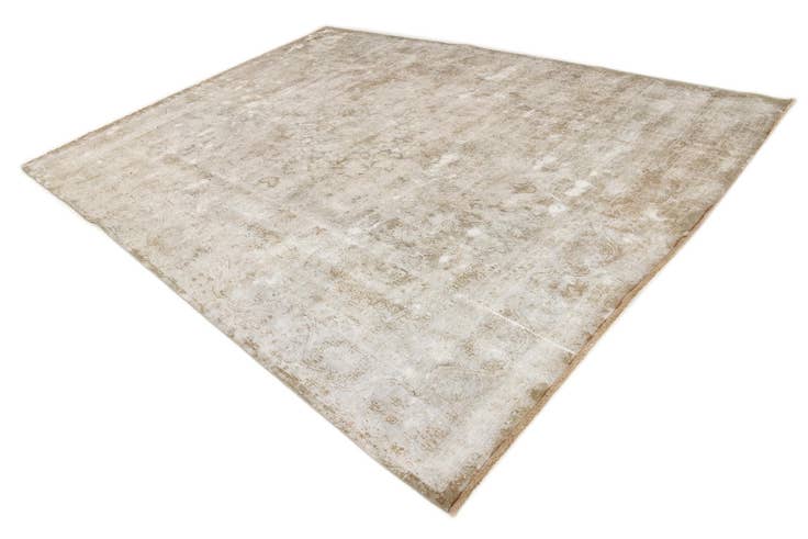 Detail image of 9' 6 x 12' 9 Hand Knotted Ultra Vintage Persian Wool Rug