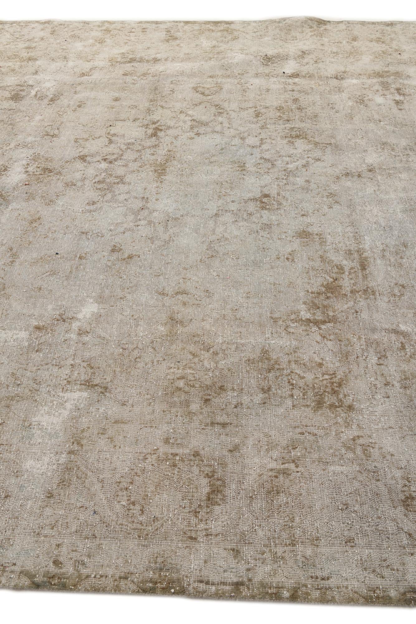 9' 6 x 12' 9 Hand Knotted Ultra Vintage Persian Wool Rug