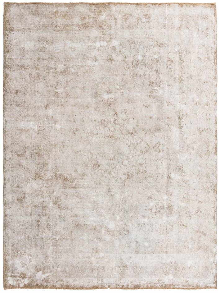 Detail image of 9' 6 x 12' 9 Hand Knotted Ultra Vintage Persian Wool Rug