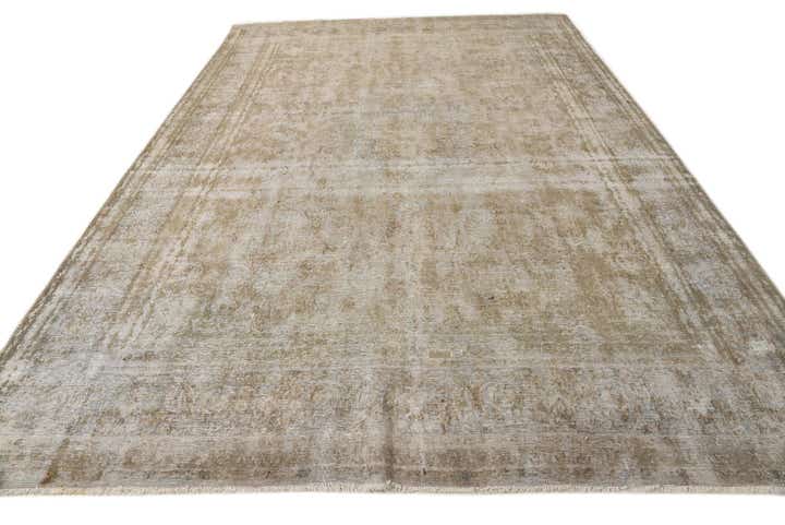 9' 8 x 14' 2 Hand Knotted Ultra Vintage Persian Wool Rug