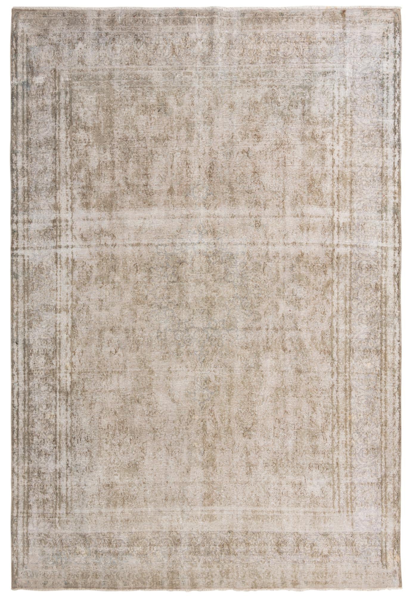 9' 8 x 14' 2 Hand Knotted Ultra Vintage Persian Wool Rug