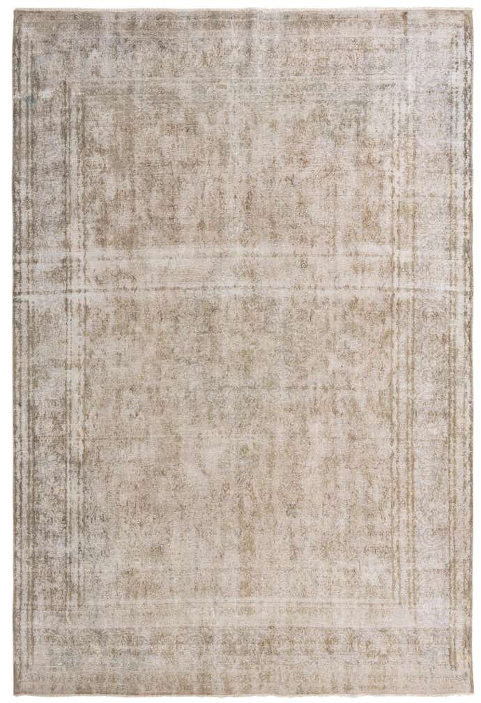 9' 8 x 14' 2 Hand Knotted Ultra Vintage Persian Wool Rug