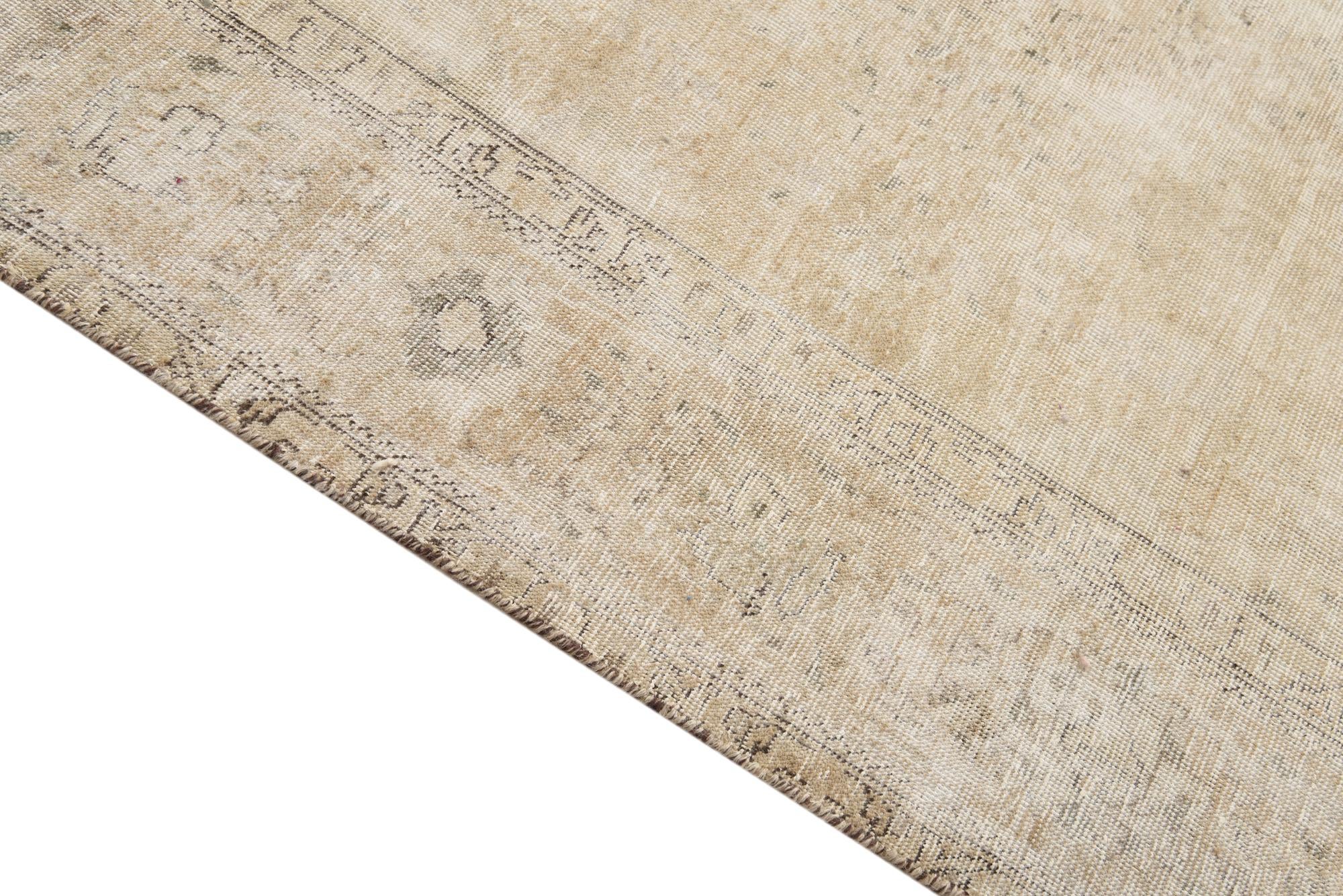 6' 4 x 9' 9 Hand Knotted Ultra Vintage Persian Wool Rug