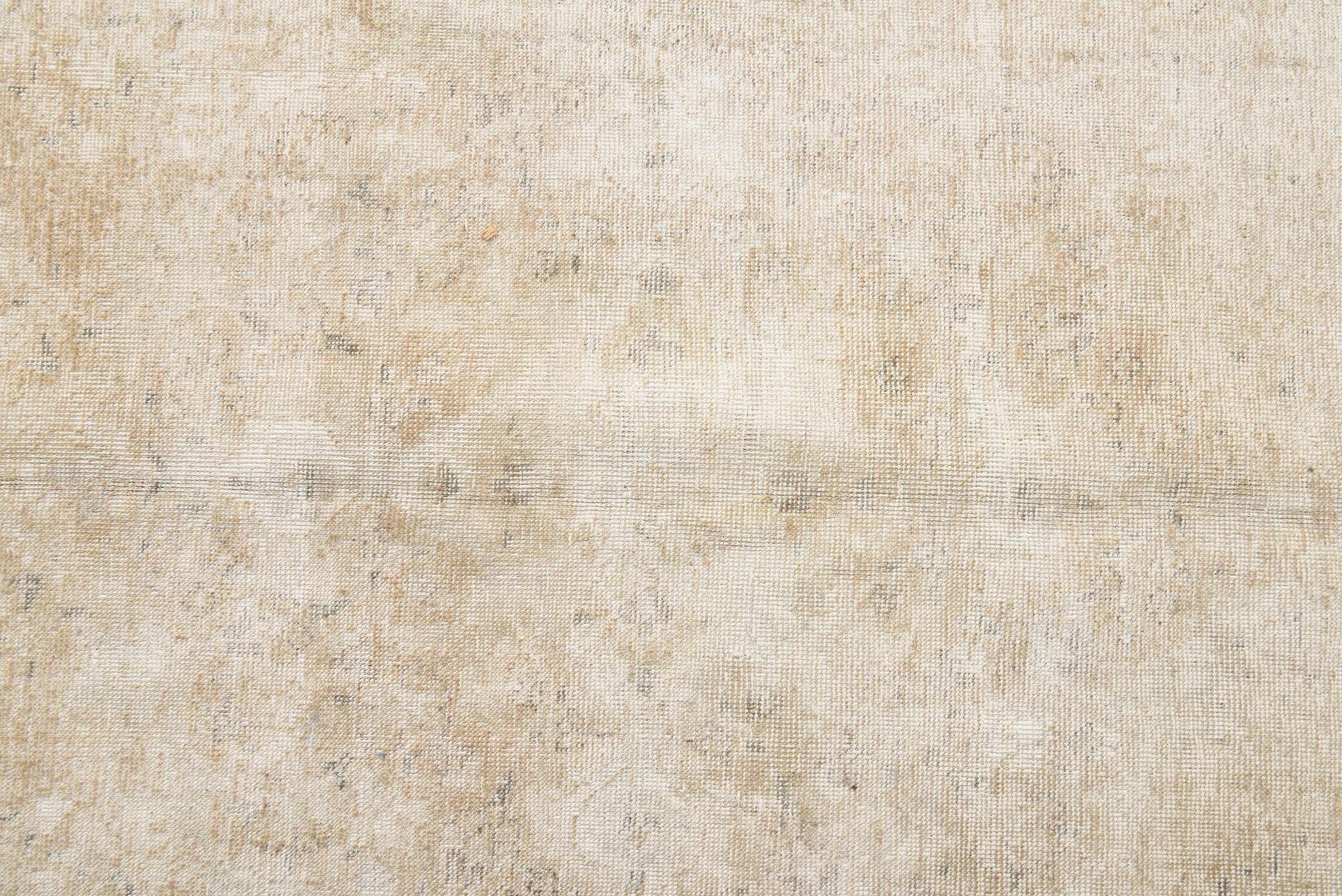 6' 4 x 9' 9 Hand Knotted Ultra Vintage Persian Wool Rug