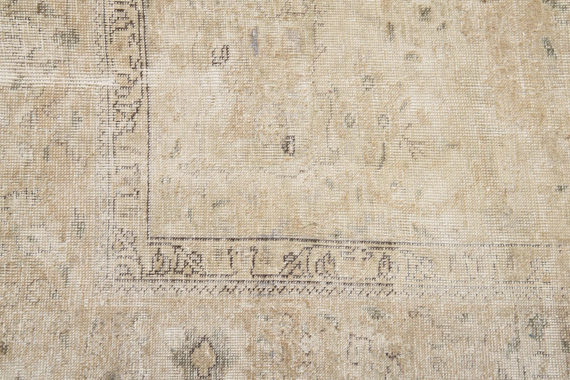 6' 4 x 9' 9 Hand Knotted Ultra Vintage Persian Wool Rug