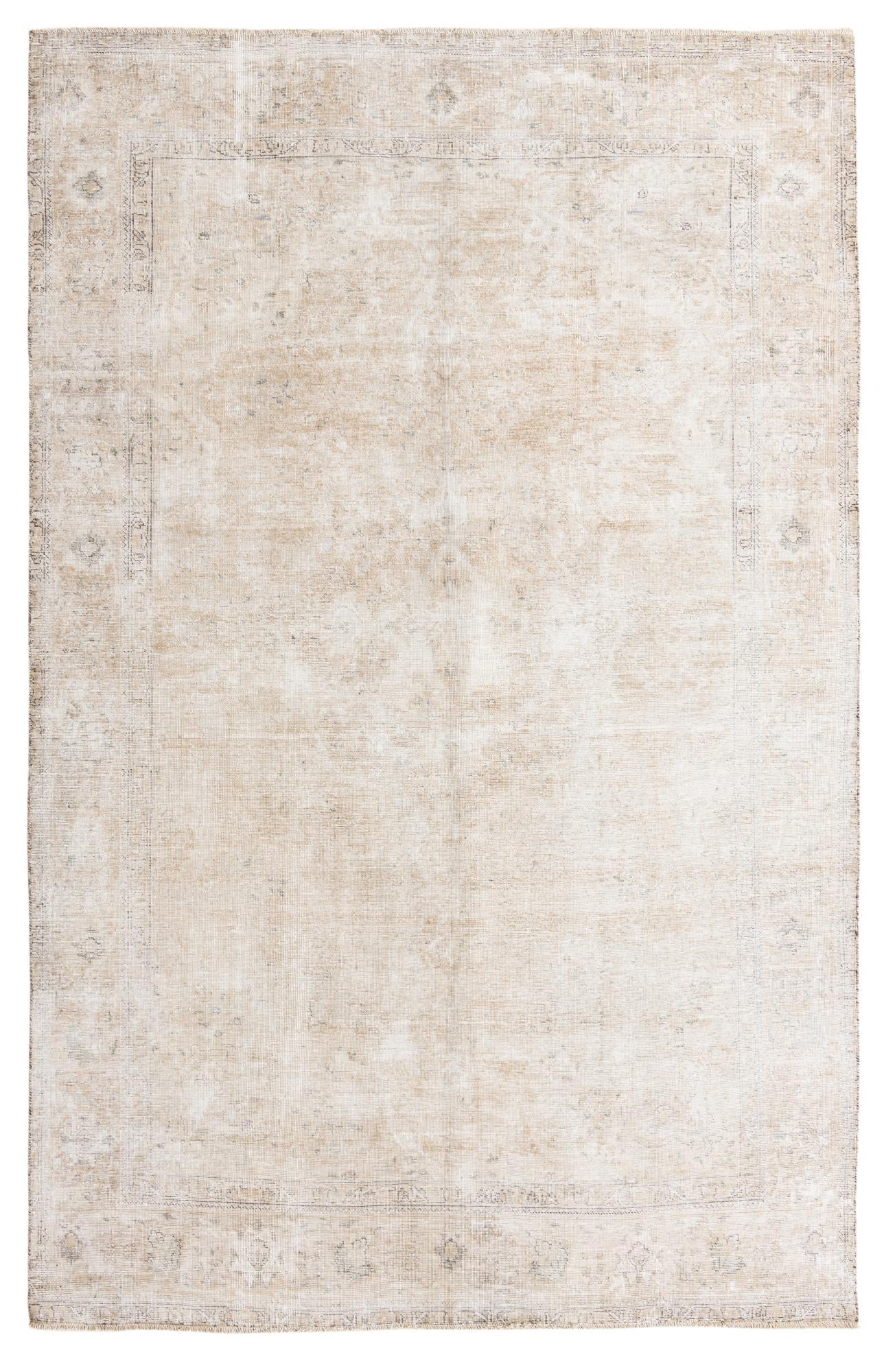 6' 4 x 9' 9 Hand Knotted Ultra Vintage Persian Wool Rug