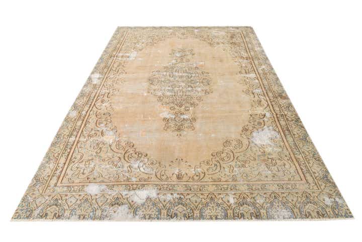 7' 4 x 11' 2 Hand Knotted Ultra Vintage Persian Wool Rug
