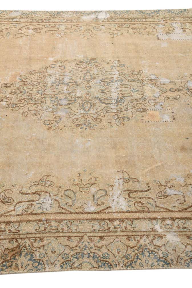 7' 4 x 11' 2 Hand Knotted Ultra Vintage Persian Wool Rug