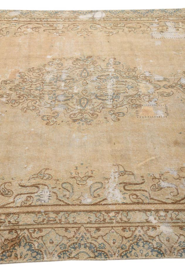Detail image of 7' 4 x 11' 2 Hand Knotted Ultra Vintage Persian Wool Rug