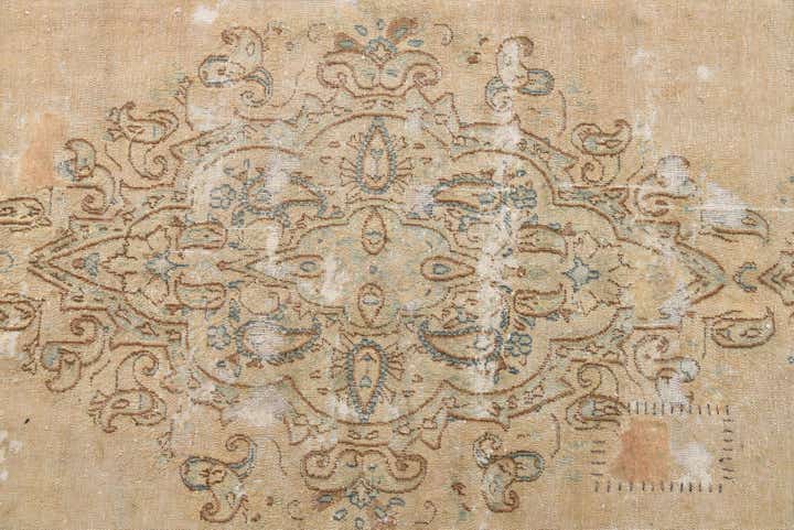 7' 4 x 11' 2 Hand Knotted Ultra Vintage Persian Wool Rug