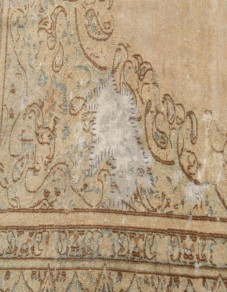 Detail image of 7' 4 x 11' 2  Hand Knotted Ultra Vintage Persian Wool Rug