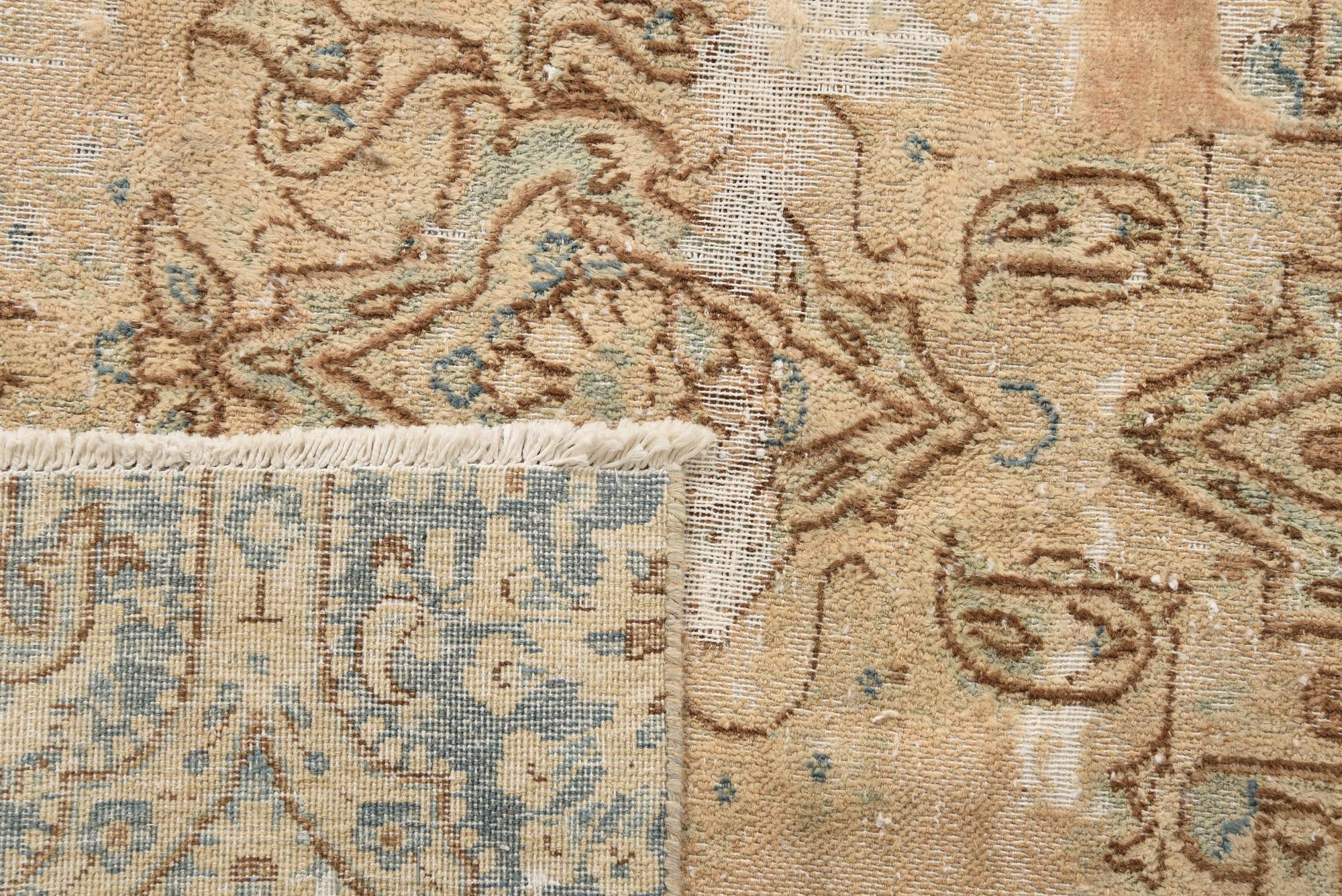 7' 4 x 11' 2 Hand Knotted Ultra Vintage Persian Wool Rug
