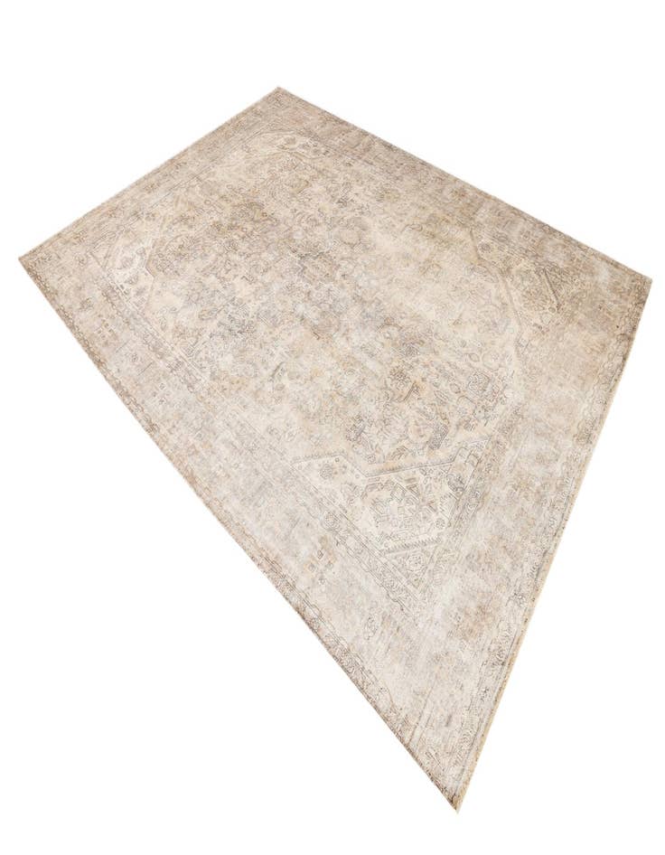 Detail image of 9' 3 x 12' 6  Hand Knotted Ultra Vintage Persian Wool Rug