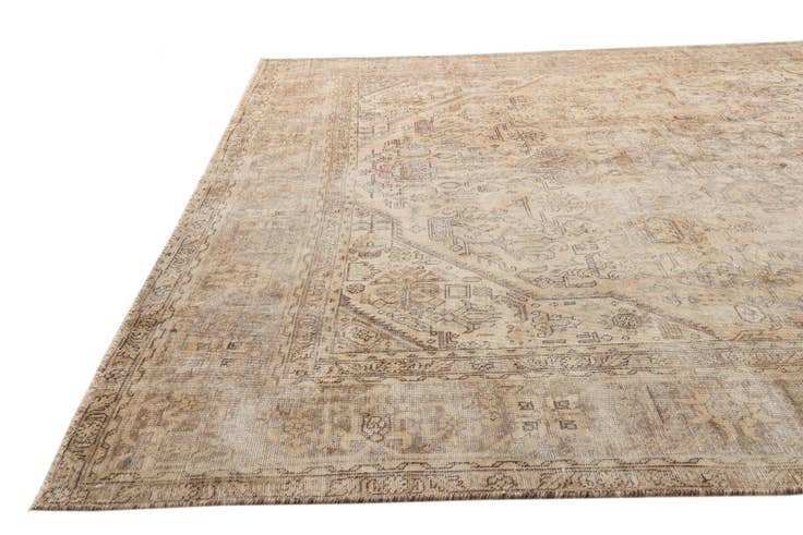 Detail image of 9' 3 x 12' 6 Hand Knotted Ultra Vintage Persian Wool Rug