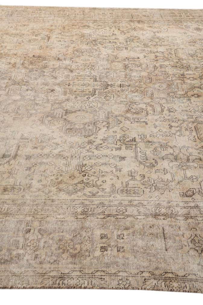 9' 3 x 12' 6 Hand Knotted Ultra Vintage Persian Wool Rug