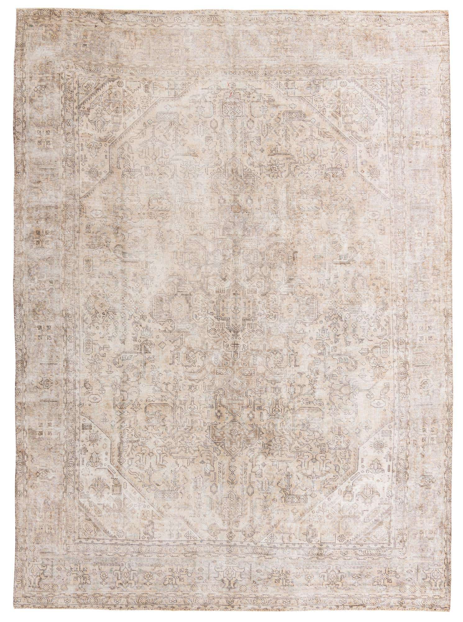 9' 3 x 12' 6 Hand Knotted Ultra Vintage Persian Wool Rug