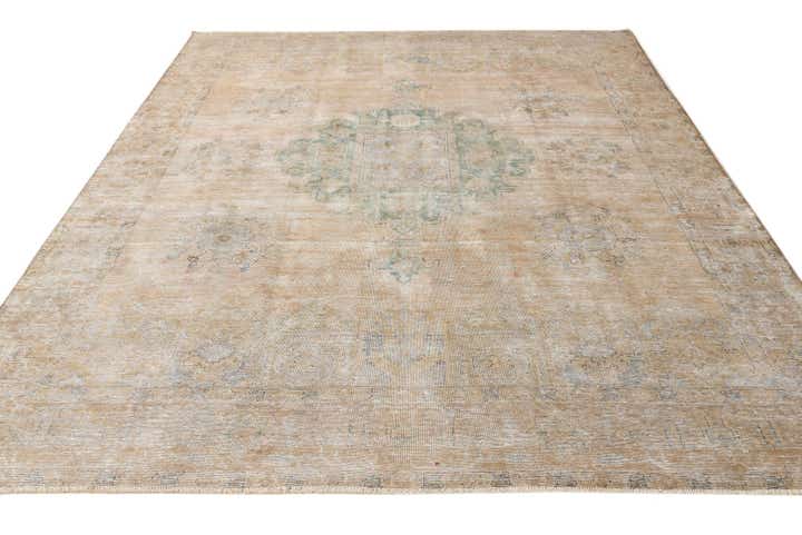 9' 9 x 11' 6 Hand Knotted Ultra Vintage Persian Wool Rug