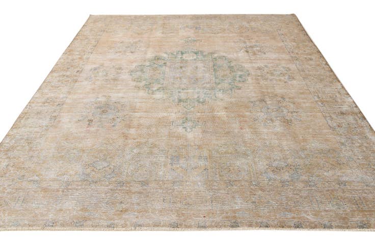 Detail image of 9' 9 x 11' 6 Hand Knotted Ultra Vintage Persian Wool Rug