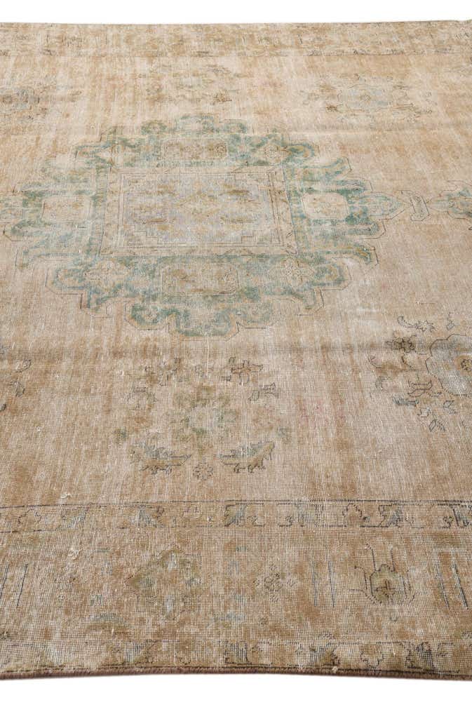 9' 9 x 11' 6 Hand Knotted Ultra Vintage Persian Wool Rug