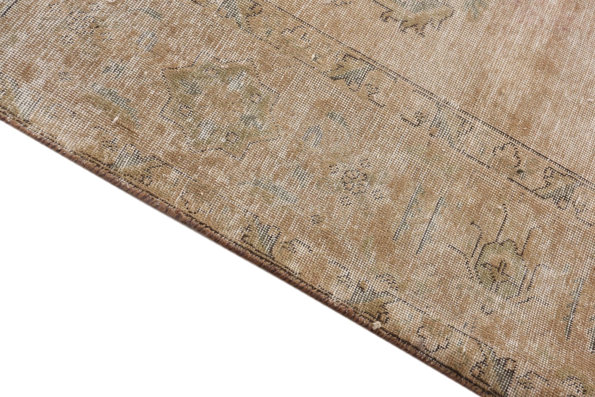 9' 9 x 11' 6 Hand Knotted Ultra Vintage Persian Wool Rug