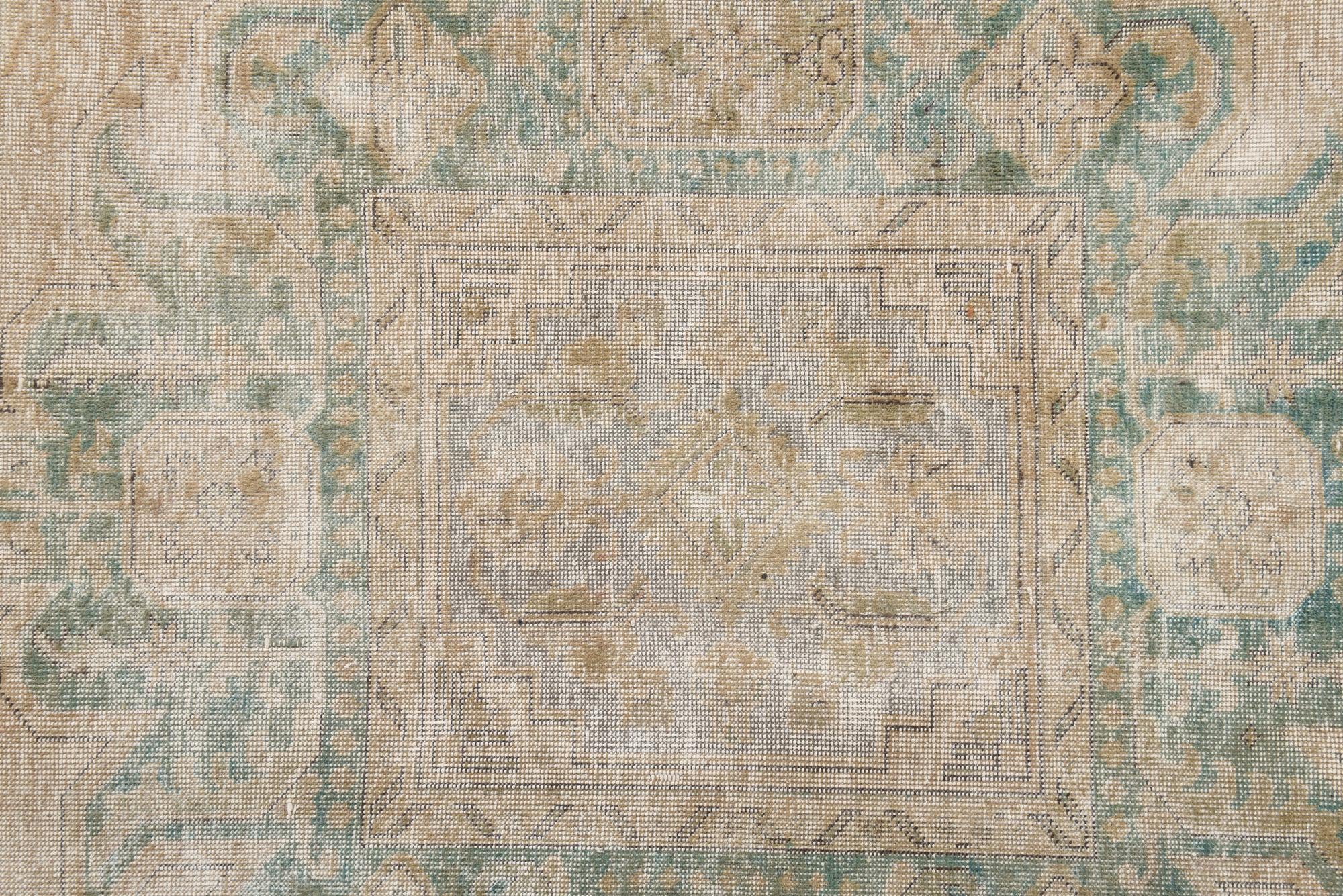 9' 9 x 11' 6 Hand Knotted Ultra Vintage Persian Wool Rug