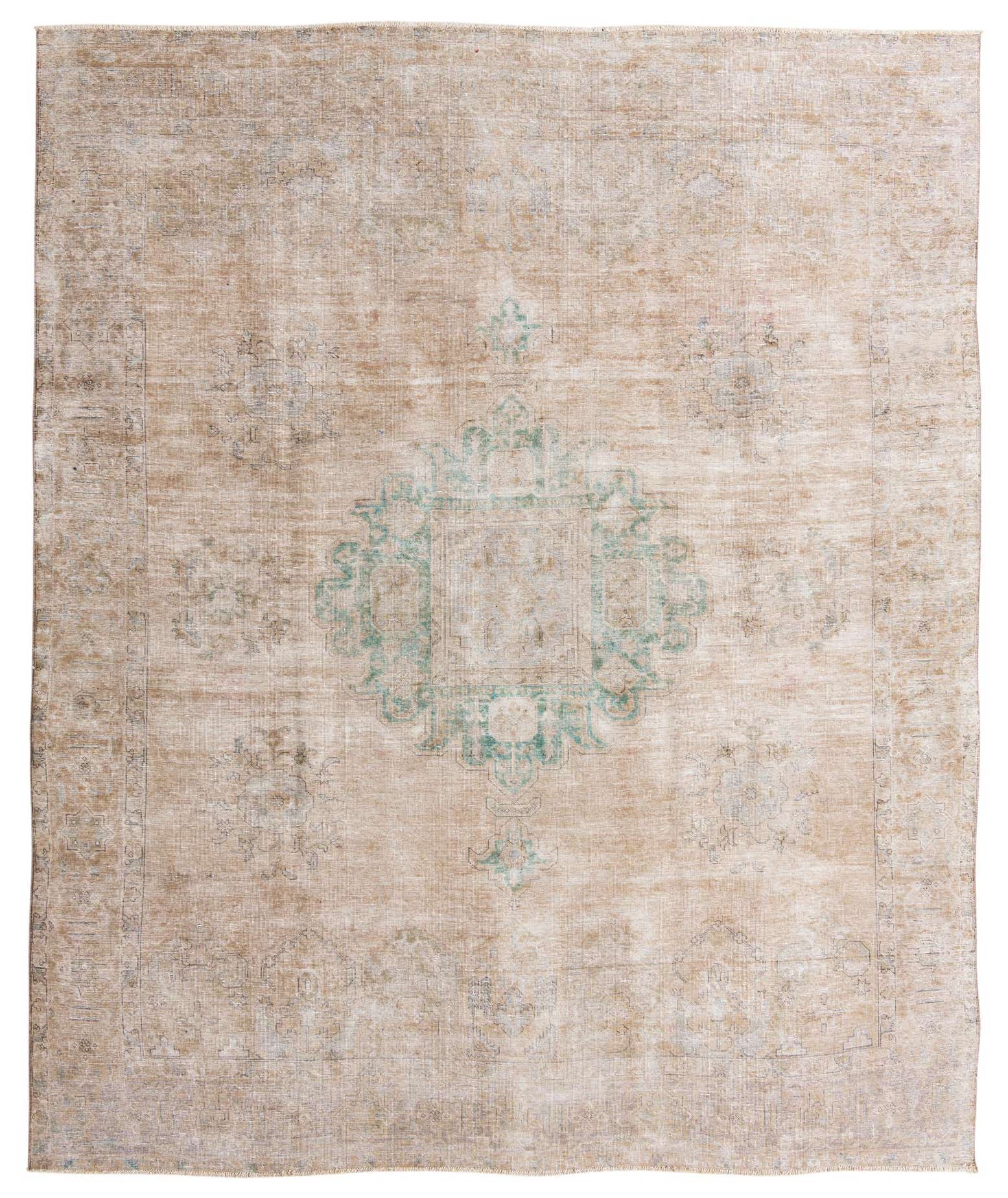 9' 9 x 11' 6 Hand Knotted Ultra Vintage Persian Wool Rug