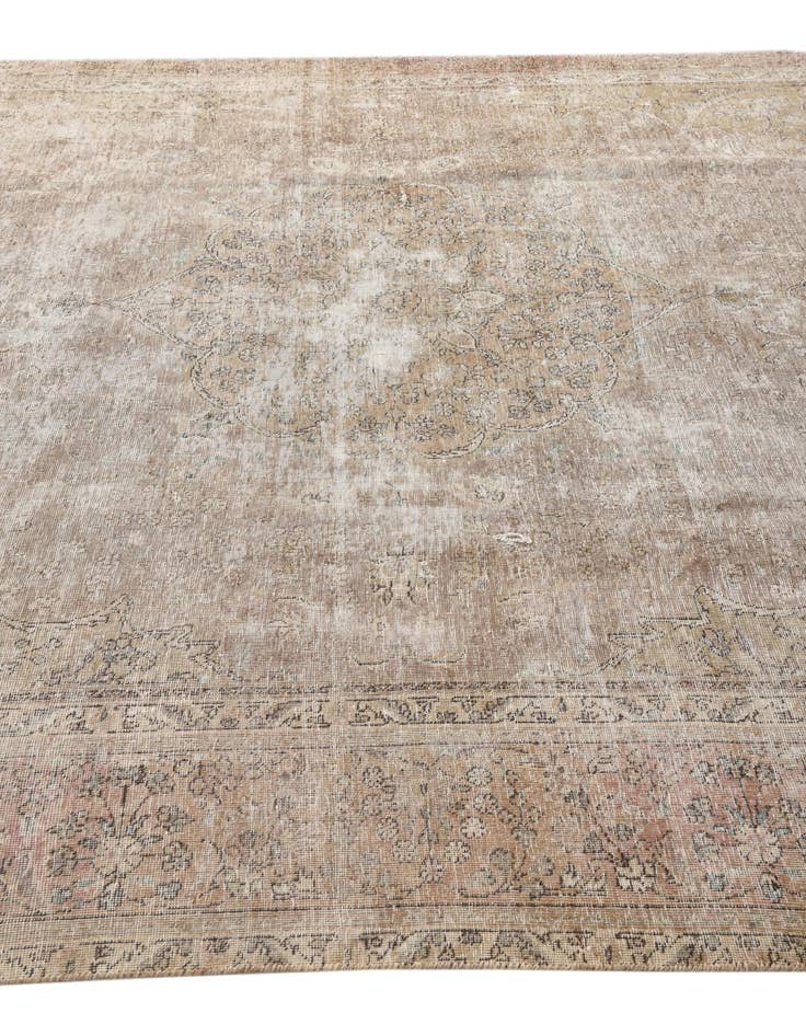 Detail image of 8' 10 x 12' 5  Hand Knotted Ultra Vintage Persian Wool Rug