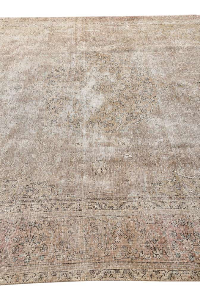 8' 10 x 12' 5 Hand Knotted Ultra Vintage Persian Wool Rug