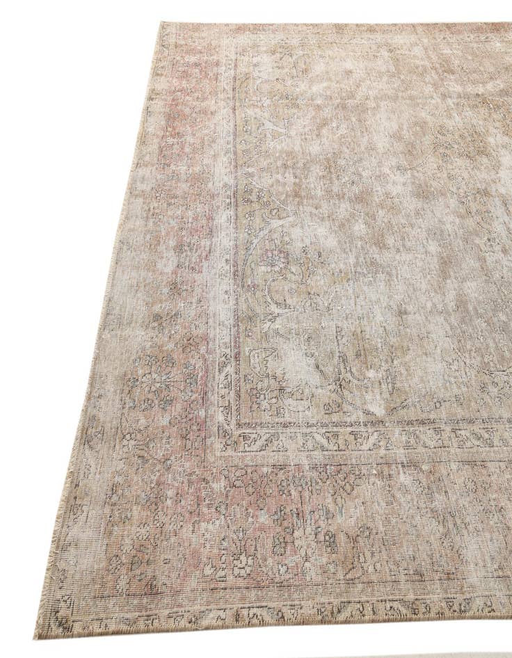 Detail image of 8' 10 x 12' 5  Hand Knotted Ultra Vintage Persian Wool Rug
