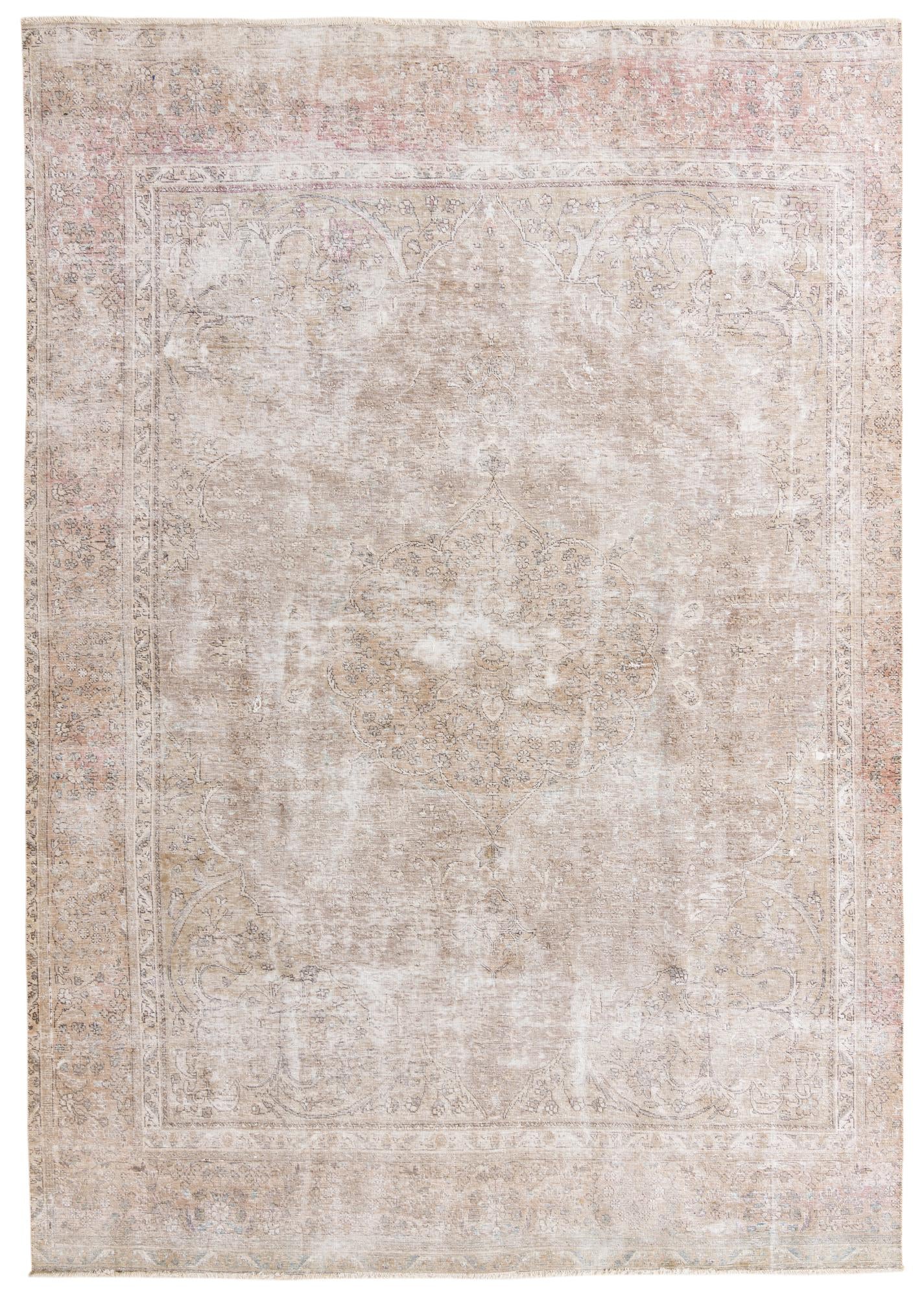 8' 10 x 12' 5 Hand Knotted Ultra Vintage Persian Wool Rug