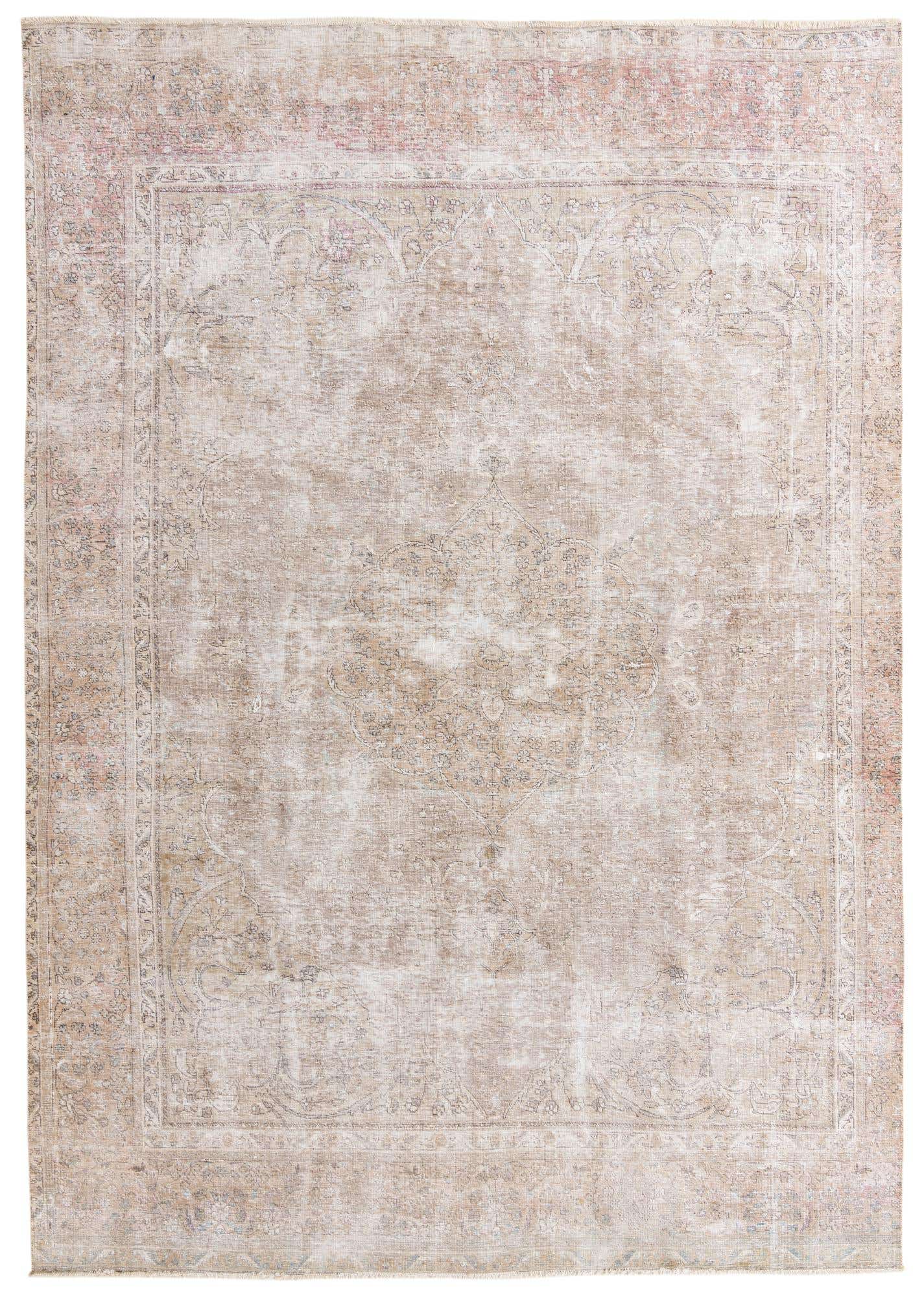 8' 10 x 12' 5 Hand Knotted Ultra Vintage Persian Wool Rug