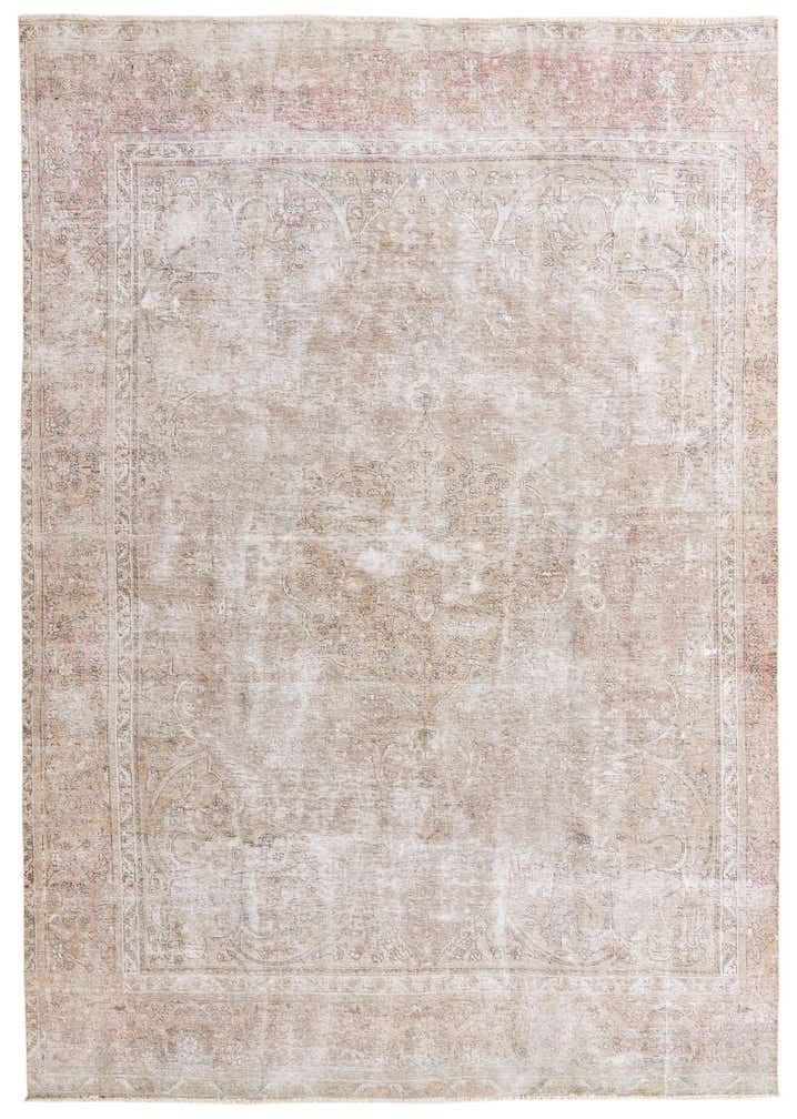 8' 10 x 12' 5 Hand Knotted Ultra Vintage Persian Wool Rug