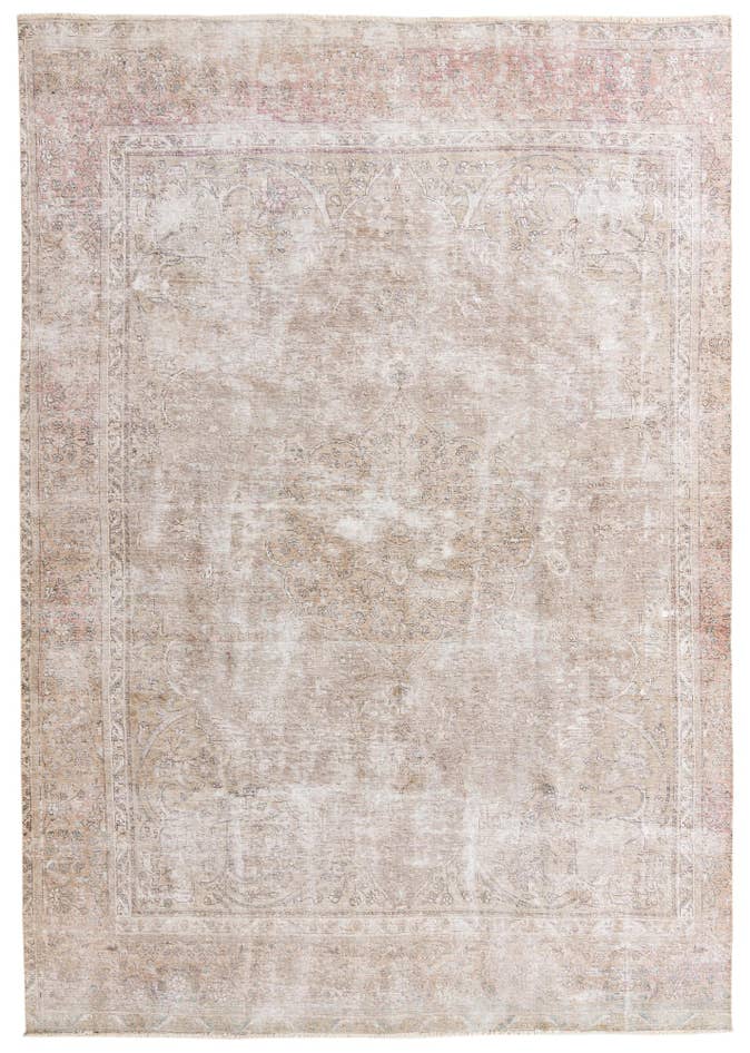 Detail image of 8' 10 x 12' 5 Hand Knotted Ultra Vintage Persian Wool Rug